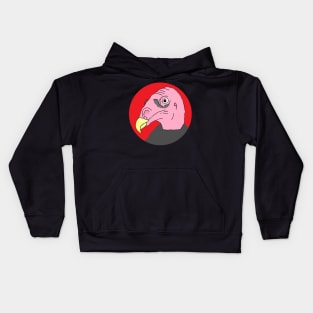 Turkey Vulture Cartoon Kids Hoodie